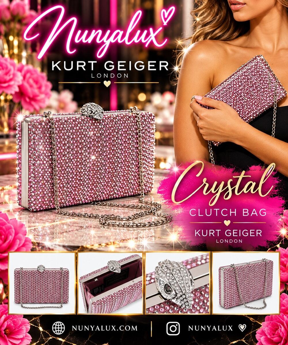 Kurt Geiger London CRYSTAL KENSINGTON CLUTCH BAG